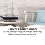 T114 Harvey Painted Ship Model 